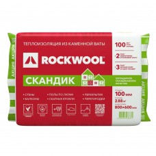 Купить Роквул Скандик 800х600х100мм, 6плит, 2.88м2 от Rockwool с доставкой по Москве