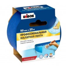 Скотч малярный синий профессиональный Unibob 50х25м